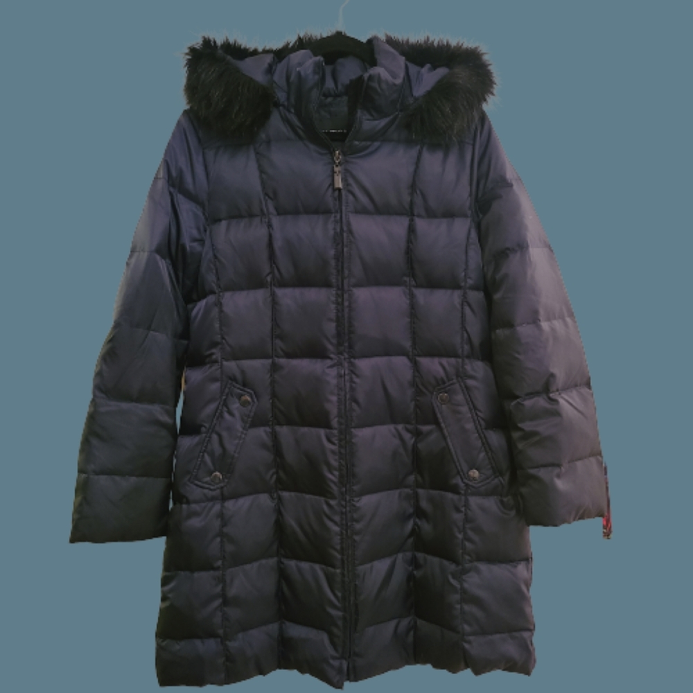 NAUTICA Navy Down Feather Puffer Jacket